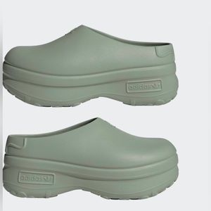 Silver Green Mules